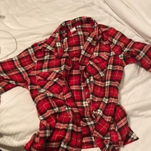 Red Black and White Flannel